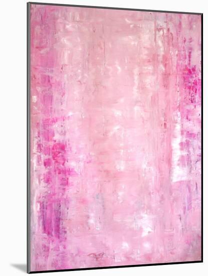 Pink Abstract Art Painting-T30Gallery-Mounted Art Print