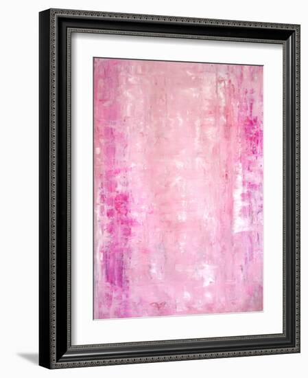 Pink Abstract Art Painting-T30Gallery-Framed Art Print