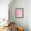 Pink Abstract Art Painting-T30Gallery-Framed Art Print displayed on a wall