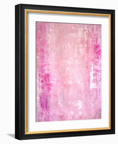 Pink Abstract Art Painting-T30Gallery-Framed Art Print