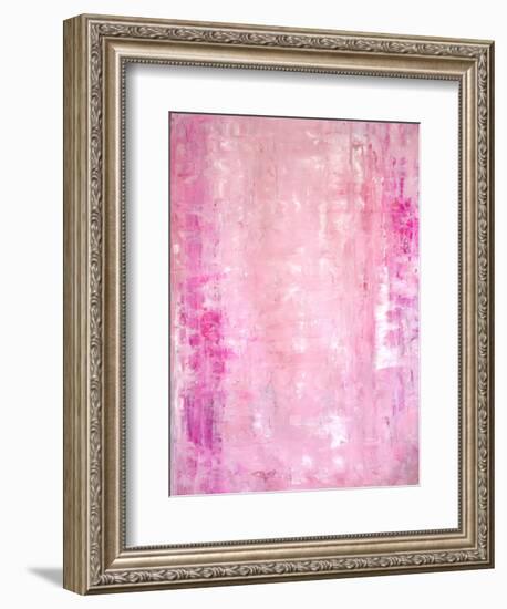 Pink Abstract Art Painting-T30Gallery-Framed Art Print