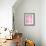 Pink Abstract Art Painting-T30Gallery-Framed Art Print displayed on a wall