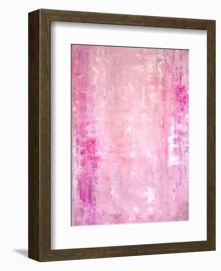 Pink Abstract Art Painting-T30Gallery-Framed Art Print