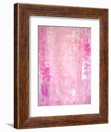 Pink Abstract Art Painting-T30Gallery-Framed Art Print