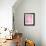 Pink Abstract Art Painting-T30Gallery-Framed Art Print displayed on a wall