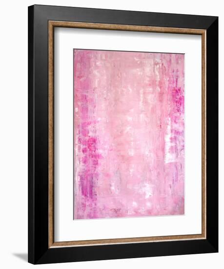 Pink Abstract Art Painting-T30Gallery-Framed Art Print