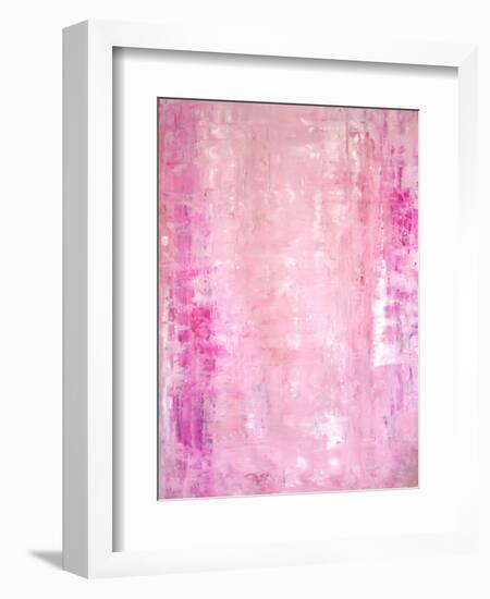 Pink Abstract Art Painting-T30Gallery-Framed Art Print