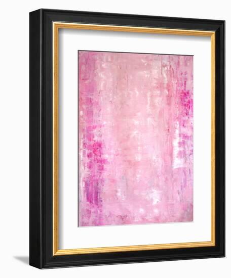 Pink Abstract Art Painting-T30Gallery-Framed Art Print