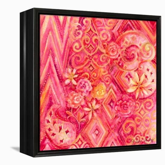 Pink Abstract-Janice Gaynor-Framed Stretched Canvas