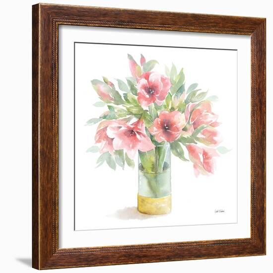 Pink Amaryllis-Leslie Trimbach-Framed Premium Giclee Print