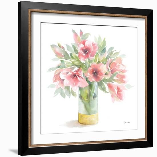 Pink Amaryllis-Leslie Trimbach-Framed Premium Giclee Print