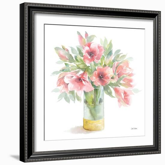 Pink Amaryllis-Leslie Trimbach-Framed Premium Giclee Print