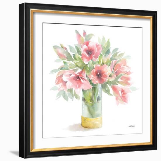 Pink Amaryllis-Leslie Trimbach-Framed Premium Giclee Print