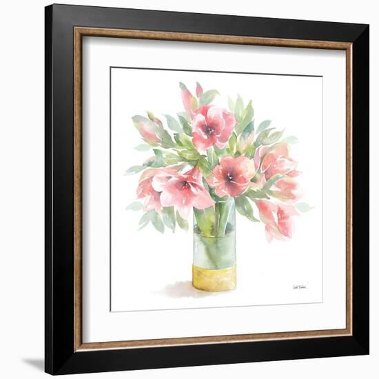 Pink Amaryllis-Leslie Trimbach-Framed Art Print