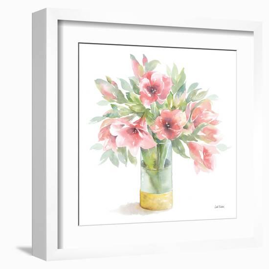Pink Amaryllis-Leslie Trimbach-Framed Art Print