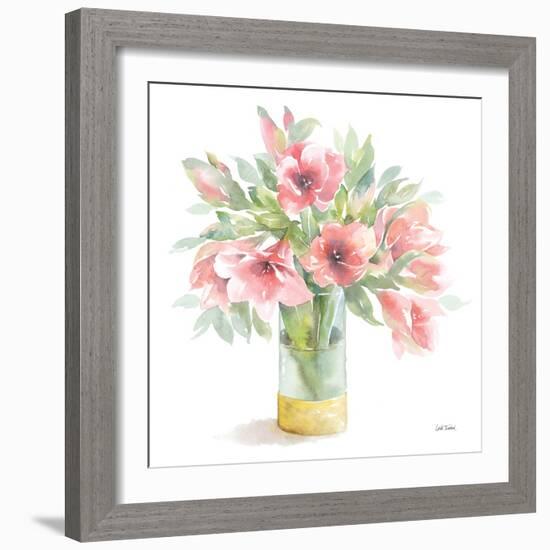 Pink Amaryllis-Leslie Trimbach-Framed Art Print