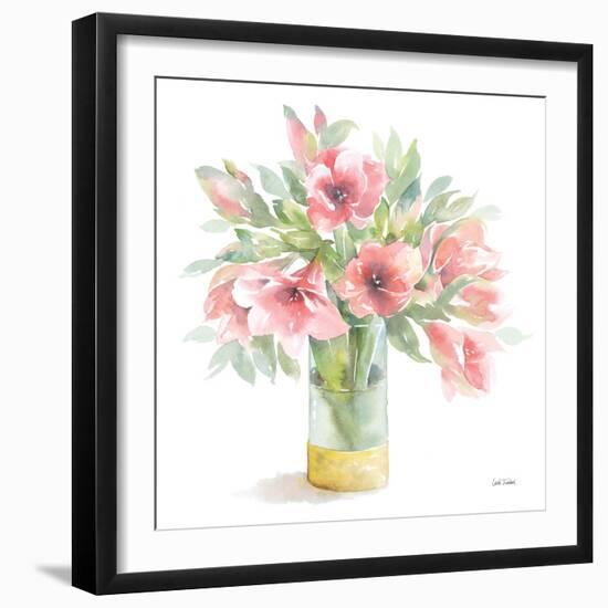 Pink Amaryllis-Leslie Trimbach-Framed Art Print