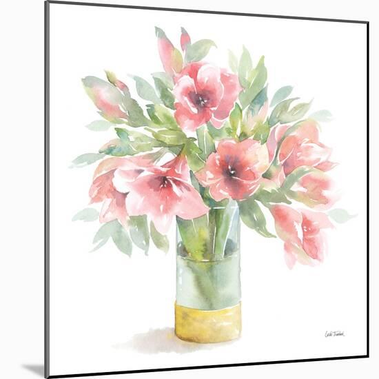 Pink Amaryllis-Leslie Trimbach-Mounted Art Print