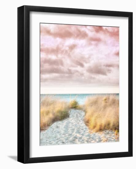 Pink and Beige Beach No.1-Brooke T. Ryan-Framed Photographic Print