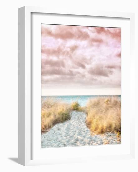 Pink and Beige Beach No.1-Brooke T. Ryan-Framed Photographic Print