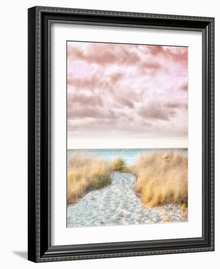 Pink and Beige Beach No.1-Brooke T. Ryan-Framed Photographic Print