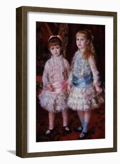 Pink and Blue Or, the Cahen D'Anvers Girls, 1881-Pierre-Auguste Renoir-Framed Giclee Print