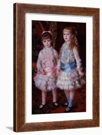 Pink and Blue Or, the Cahen D'Anvers Girls, 1881-Pierre-Auguste Renoir-Framed Giclee Print