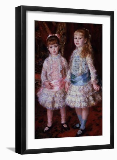 Pink and Blue Or, the Cahen D'Anvers Girls, 1881-Pierre-Auguste Renoir-Framed Giclee Print