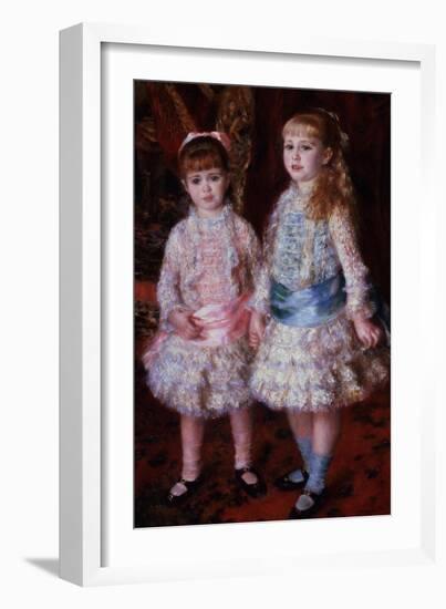 Pink and Blue Or, the Cahen D'Anvers Girls, 1881-Pierre-Auguste Renoir-Framed Giclee Print