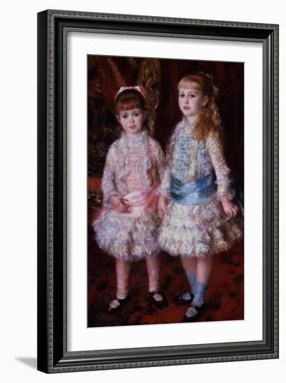 Pink and Blue Or, the Cahen D'Anvers Girls, 1881-Pierre-Auguste Renoir-Framed Giclee Print