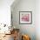 Pink and Gold Bullseye II-Pamela A. Johnson-Framed Giclee Print displayed on a wall