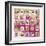 Pink and Gold Bullseye II-Pamela A. Johnson-Framed Giclee Print