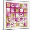 Pink and Gold Grid I copy-Pamela A. Johnson-Mounted Giclee Print