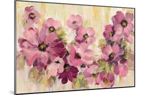 Pink and Green Bloom-Silvia Vassileva-Mounted Art Print