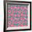 Pink and Green Doodle Seamless Flower Pattern-nad_o-Framed Art Print