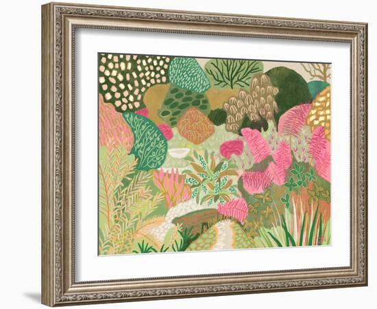 Pink and Green Garden-Suzanne Allard-Framed Art Print