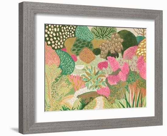 Pink and Green Garden-Suzanne Allard-Framed Art Print