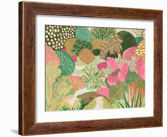 Pink and Green Garden-Suzanne Allard-Framed Art Print