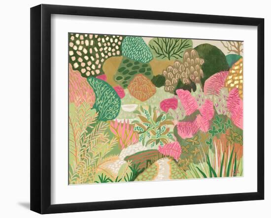 Pink and Green Garden-Suzanne Allard-Framed Art Print