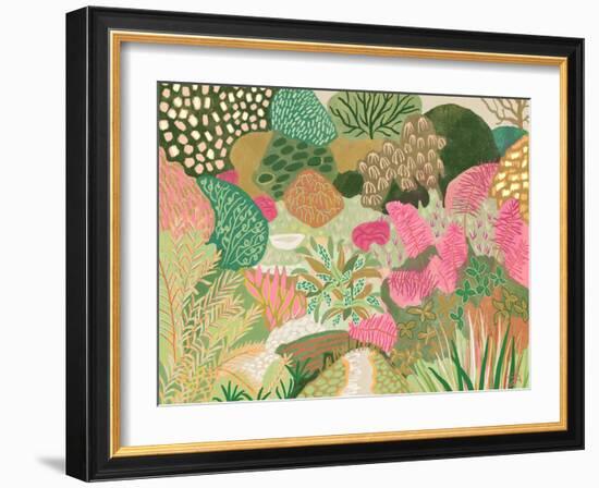 Pink and Green Garden-Suzanne Allard-Framed Art Print