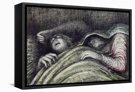 Pink and Green Sleepers-Henry Moore-Framed Premier Image Canvas