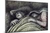 Pink and Green Sleepers-Henry Moore-Mounted Giclee Print