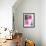 Pink and Grey Flowers-Jodi Pedri-Framed Art Print displayed on a wall