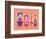 Pink and Lavender Russian Dolls-Cat Coquillette-Framed Giclee Print