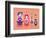 Pink and Lavender Russian Dolls-Cat Coquillette-Framed Giclee Print