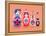 Pink and Lavender Russian Dolls-Cat Coquillette-Framed Premier Image Canvas