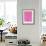 Pink and Ombre Fan Coral-Cat Coquillette-Framed Giclee Print displayed on a wall