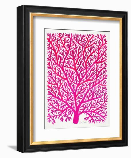 Pink and Ombre Fan Coral-Cat Coquillette-Framed Premium Giclee Print