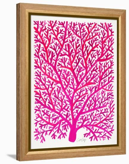Pink and Ombre Fan Coral-Cat Coquillette-Framed Premier Image Canvas
