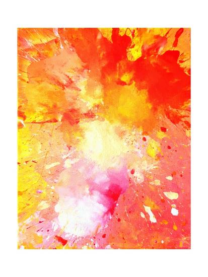 Pink And Orange Abstract Art Painting Art Print T30gallery